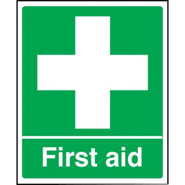 First Aid Sign 300 X 250Mm (Vinyl) - Each