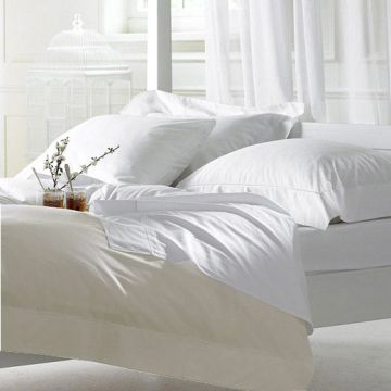 Cream Polycotton Pillowcase