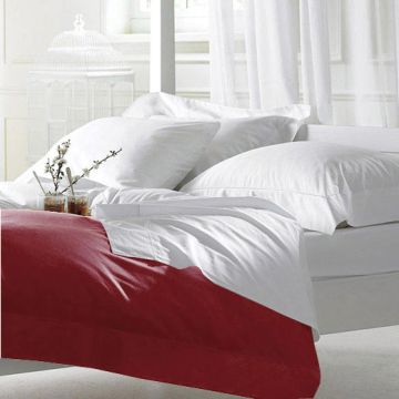 Wine Polycotton Single Duvet Cover