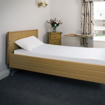 Single Bottom Sheet Polyester-Cotton Sleepknit Cream - Each