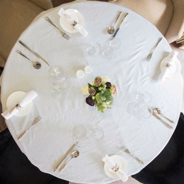 Tablecloth 114x114cm Ivory