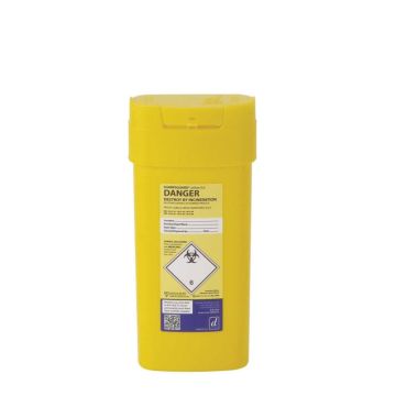 Sharps Container - Yellow - 0.6Ltr