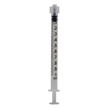 Graduated Luer Lock Syringe (1ml) - Box of 100