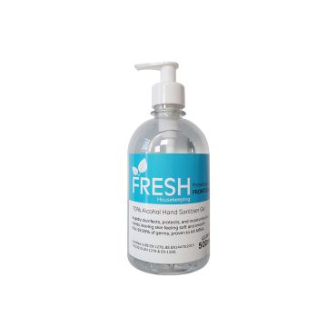 Fresh Alcohol Hand Gel 500ml Pump Bottle - EACH