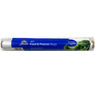 Mammoth Food & Freezer Bags (14" x 16") - Pack of 75 - Case of 30