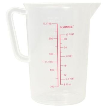 Measuring Jug Polypropylene 1 Ltr / 2 Pint