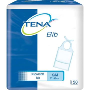 Tena Bibs 37X48Cm S-M - Pack Of 150