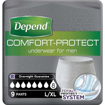 Depend Comfort Protect Pants - Male Large/Extra Large - 9 Pack