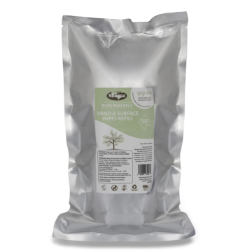 Nilaqua Biodegradable Surface & Hand Wipes - Refill 100