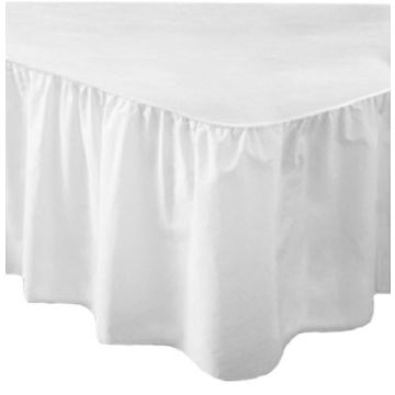 Single Base Valance 15in Polycotton White - Each