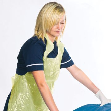 PrimaCare Flat Pack Disposable Aprons - Yellow