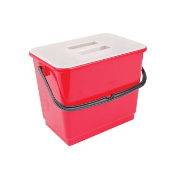 Replacement Bucket in Red 4 ltr for Rapid Response Trolley - EACH