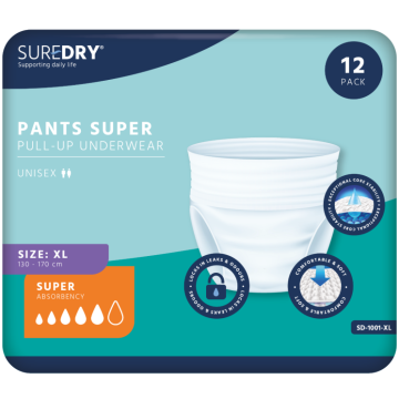 SureDry Pants Super - X-Large - Pack 12