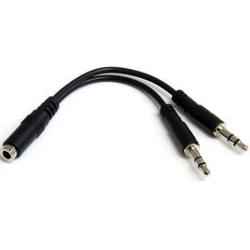 Stereo Cable Splitter (Comprising Of 1 X 1-4 Stereo Jack Plug To 2 X 1-4 Stereo Jack Sockets) - Each