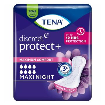 TENA Discreet Maxi Night Pads - 6 Pack
