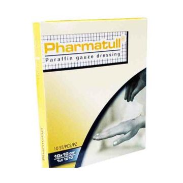 Pharmatull Paraffin Gauze Dressing (10cm x 7.5cm) - Box of 10