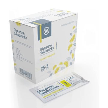 Swab Oral Lemon And Glycerine Sugar Free |  Pack 75