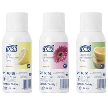 TORK Air Freshener Spray Assorted Fragrance - Case 12