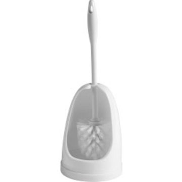 Toilet Brush Enclosed & Holder (Suspended Brush) White 