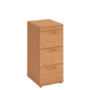 3 Drawer Locking Filing Cabinet - Beech