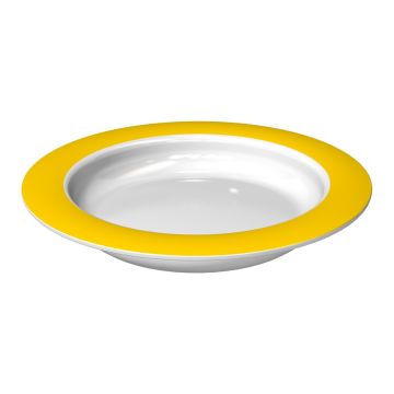 Ornamin Yellow Sloped Base Plate (20cm Rim) - Each