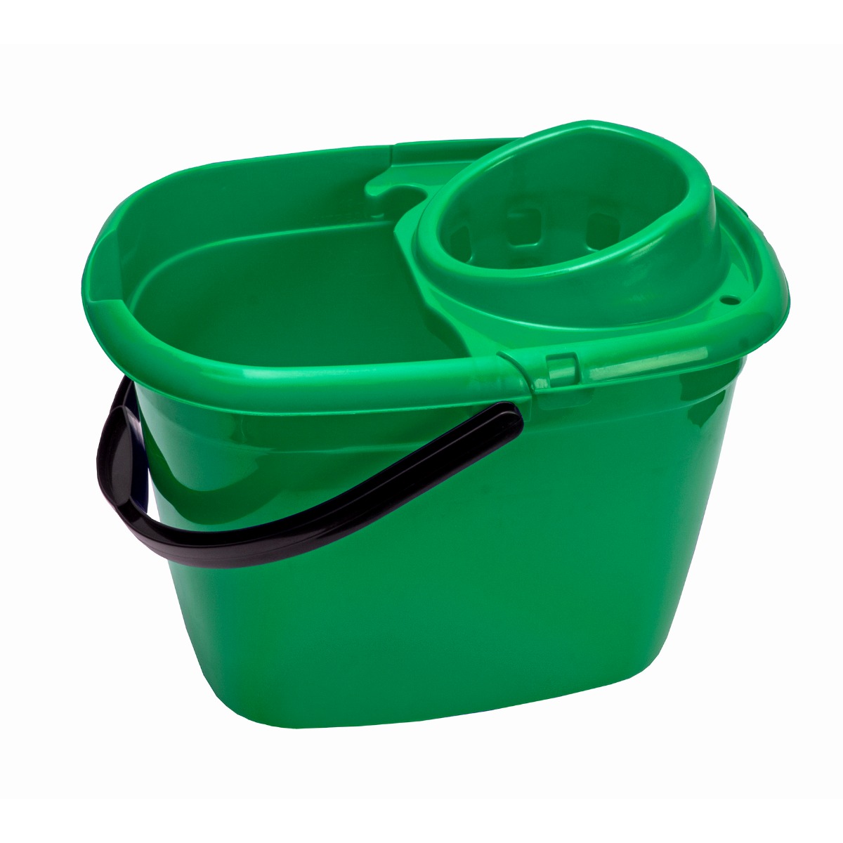 10 Litre Mop Bucket & Ringer Green - Each