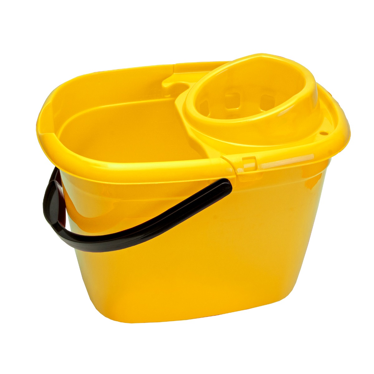 10 Litre Mop Bucket & Ringer Yellow - Each