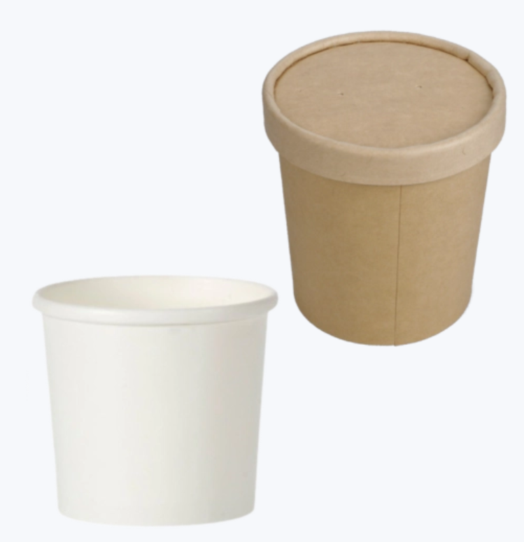 16oz Heavy Duty Soup Containers W/ Lids - Case 250