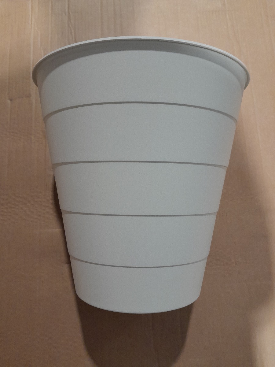 Waste Bin, 30cm Round - White - Each