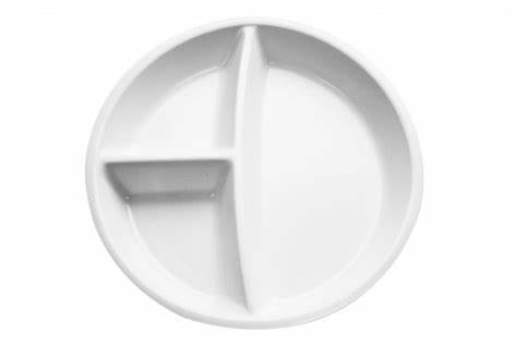 3 Compartment Plate 26cm (White) 