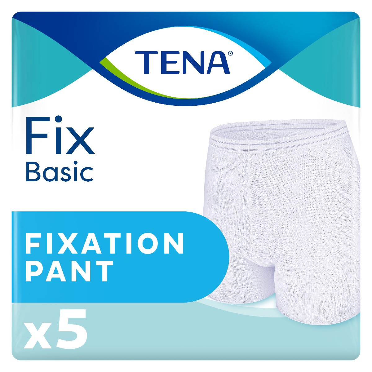 TENA Fix Basic Fixation Pants - Small - 5 Pack