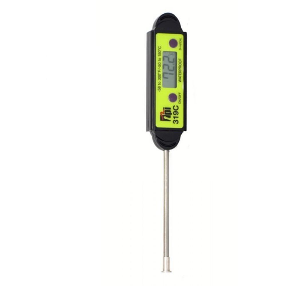 Tpi 319 Pocket Digital Thermometer Contact Tip Water Resistant Data Hold - Each