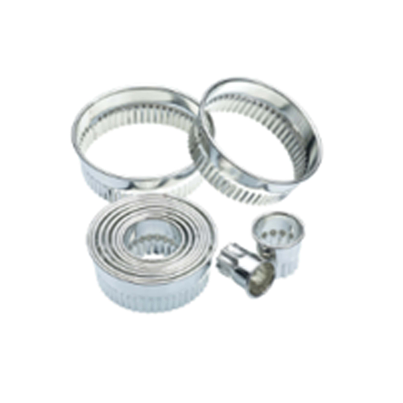 Pastry Cutter Round Fluted 2Cm - 9Cm - Pack 11