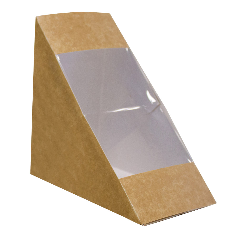Card Triple Sandwich Wedge Container