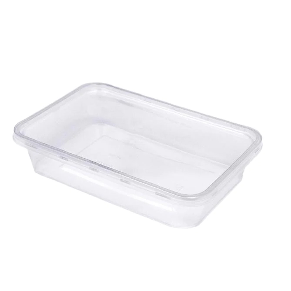 Microwaveable Container & Lid Plastic 500ml | 250 pack