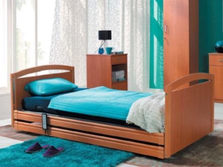 Amythest Extra Wide (105Cm) Low Bed (29-69Cm) Walnut - Each