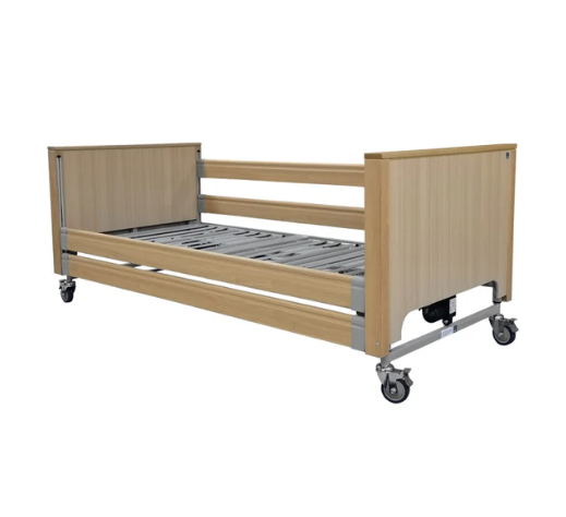 The York Low Profiling Bed - Standard W/ Side Rails - Oak Finish