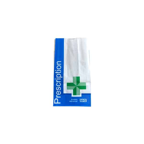 Paper NHS Prescription Bag (248 x 127 + 89mm) - Case of 1000
