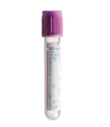 Bd Vacutainer Plastic K2Edta Tube With Lavender Bd Hemogard Closure 3Ml Box 100