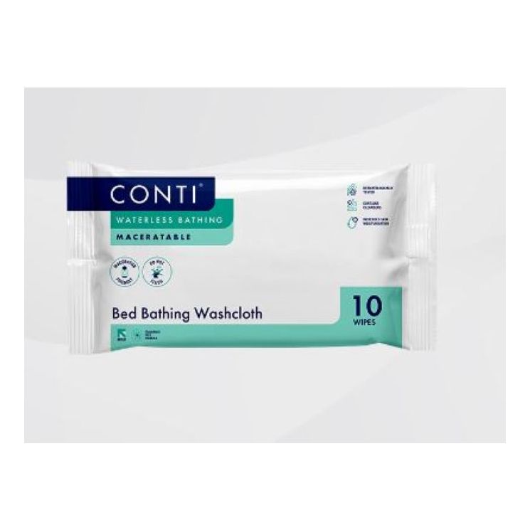 Conti® Bed Bathing Washcloths - 10 cloths