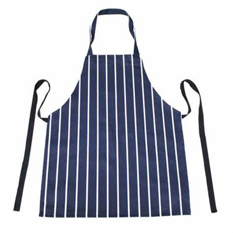 Bib Apron Butcher's Stripe Navy/White