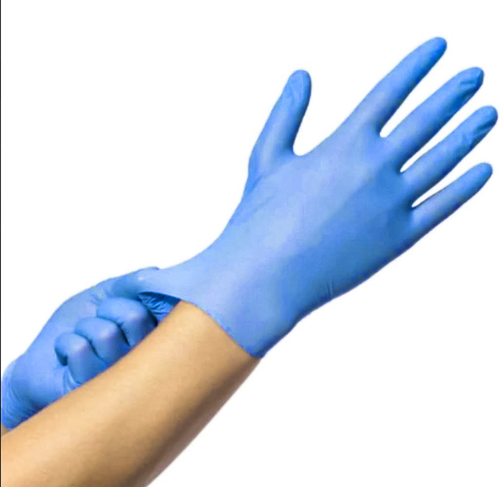 Sterile Nitrile Gloves Powder Free Blue - 50 Pairs Box - Medium
