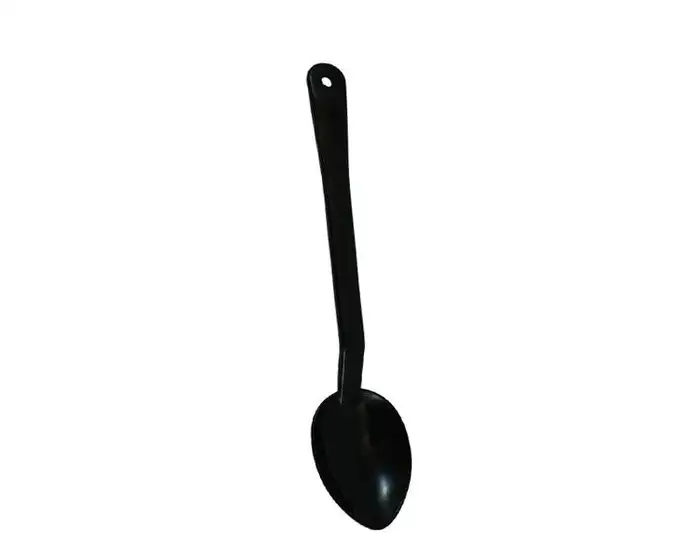Polycarbonate Black Solid Serving Spoon 33cm - Each