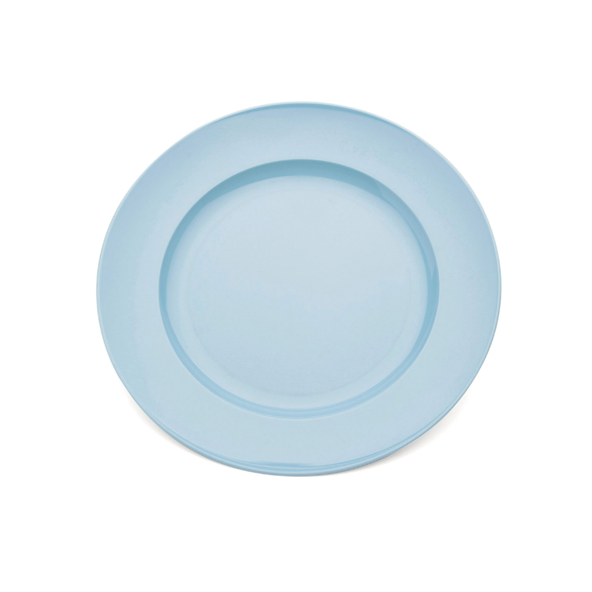 Polycarbonate Dinner Plate Wide Rim (24cm) PALE BLUE