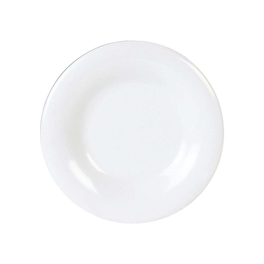 White Melamine Side Plate - 16.5cm