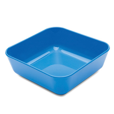 Polycarbonate Square Snack Dish - Blue