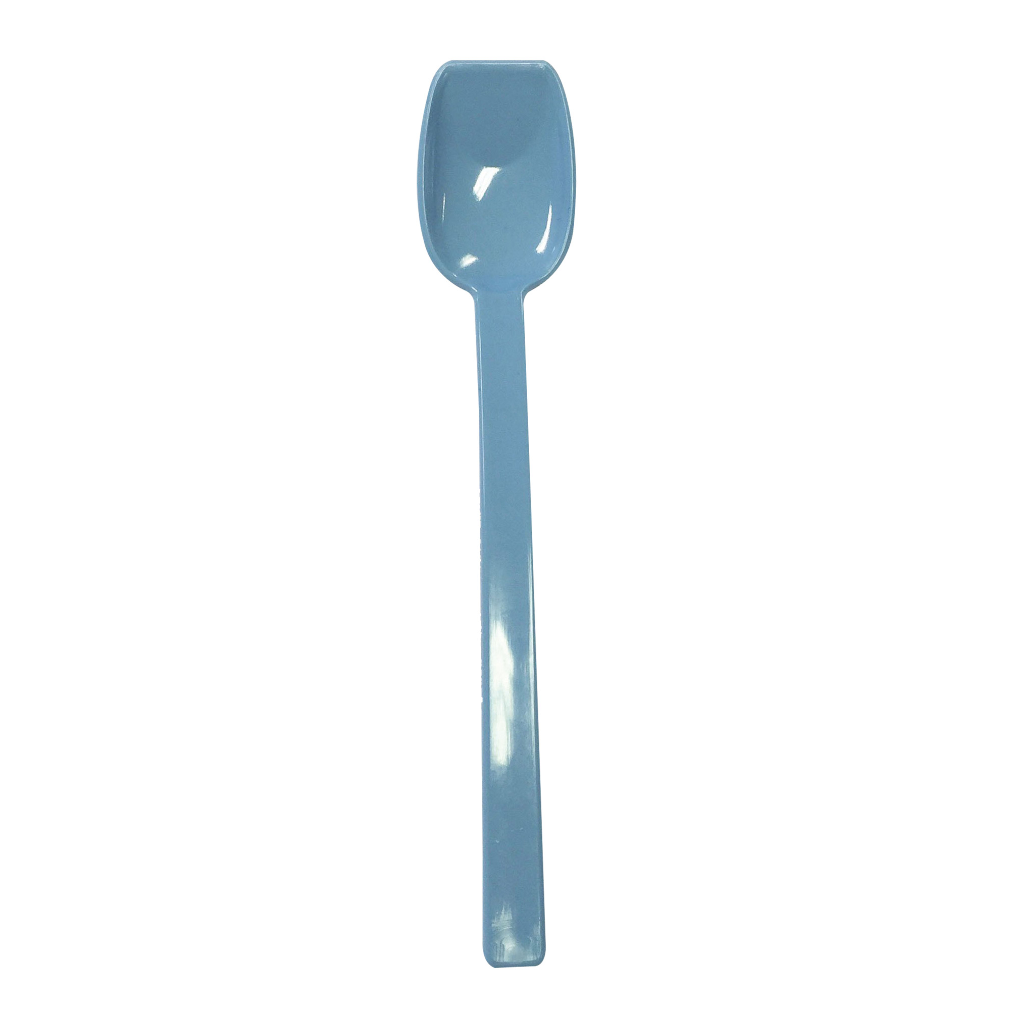 Flat Edge Polycarbonate Spoon (Narrow) PALE BLUE - EACH