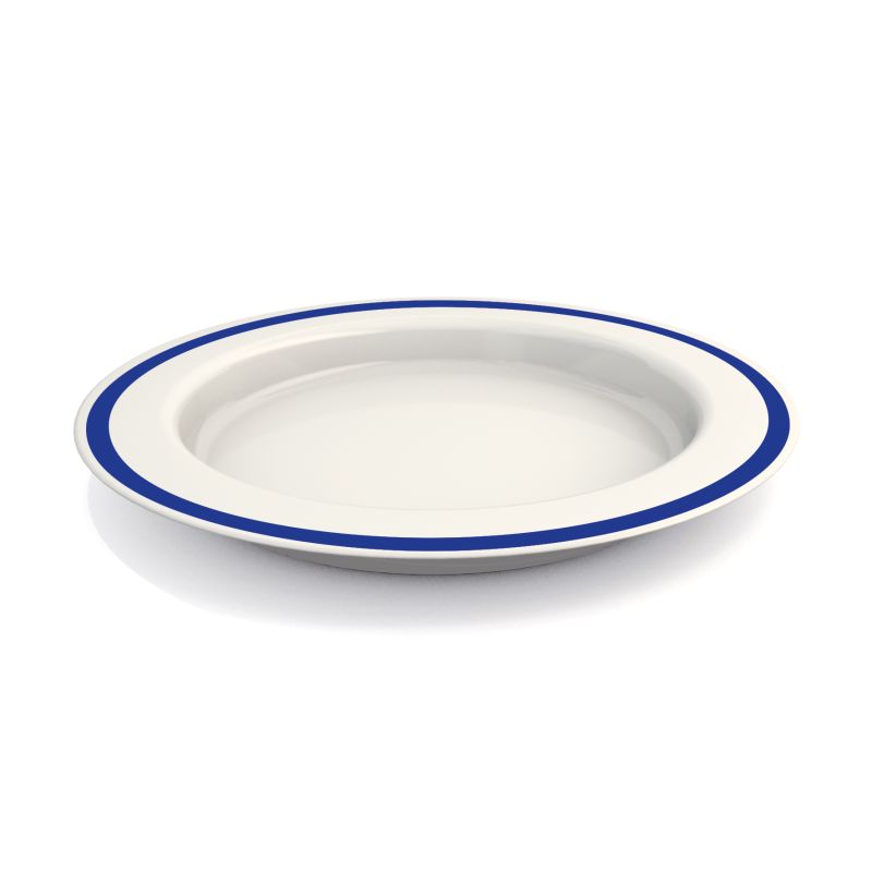 Ornamin Blue Sloped Base Plate (27cm Rim) - Each