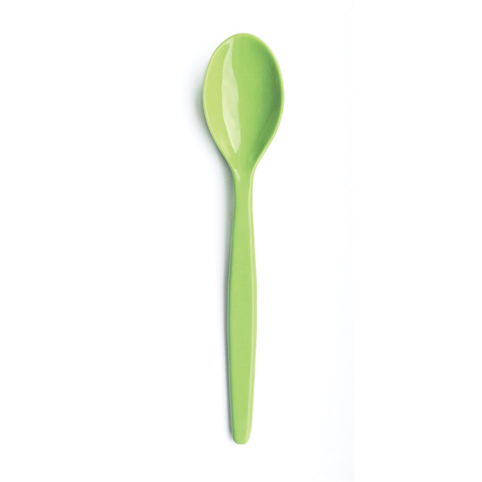 Polycarbonate Tea Spoon Apple Green - Each
