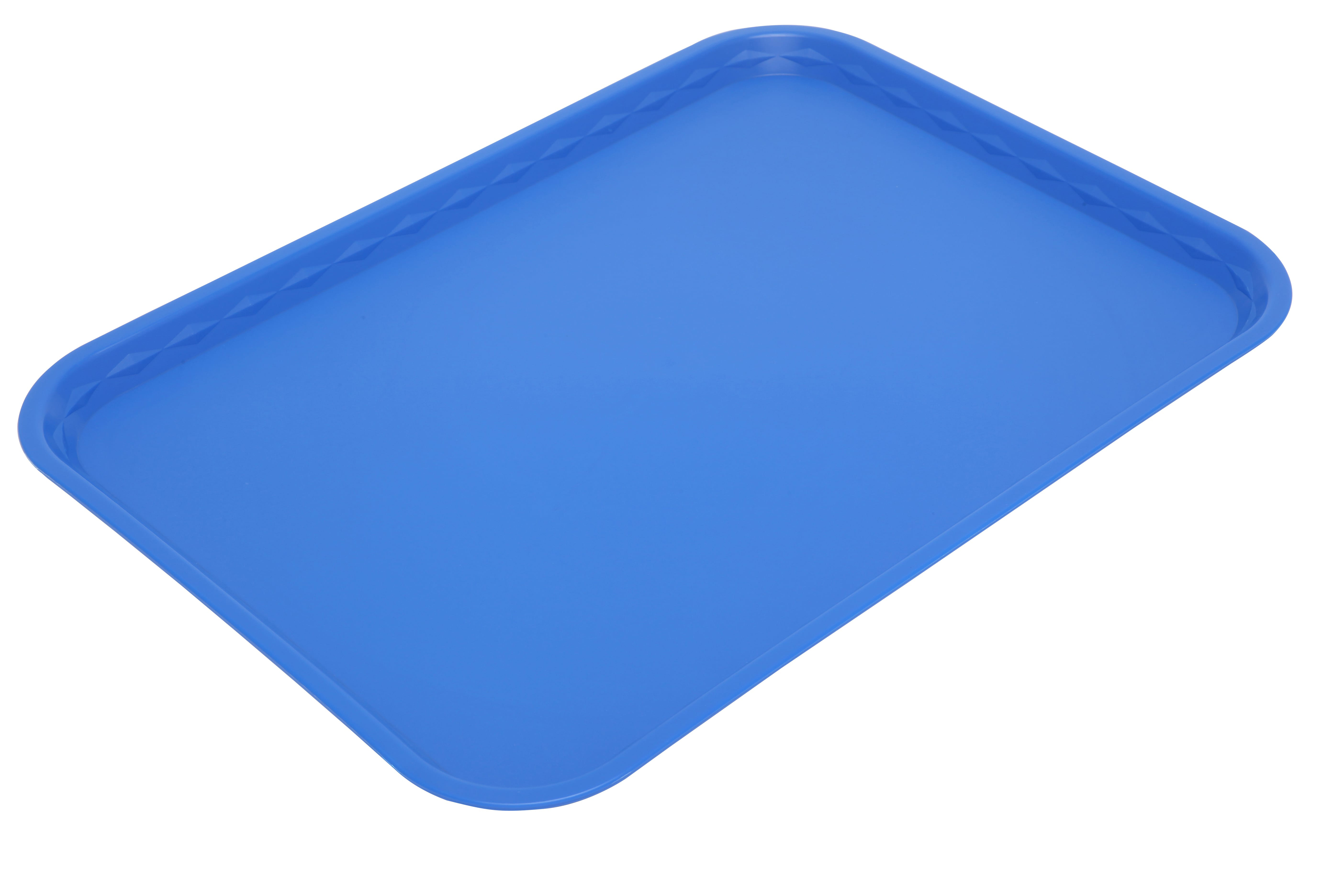 Tray Polypropylene Flat 41 x 30cm Blue - Each